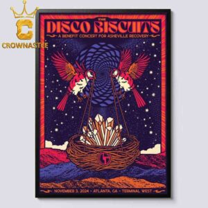 The Disco Biscuits Atlanta GA 2024 Terminal West On November 3rd Home Decor Poster Canvas