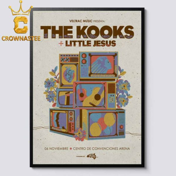 The Kooks And Little Jesus Centro De Convenciones Barranco Arena On November 6th 2024 Home Decor Poster Canvas