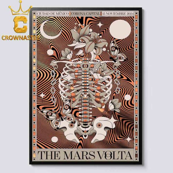 The Mars Volta Ciudad De Mexico 2024 Corona Capital On November 15th Home Decor Poster Canvas