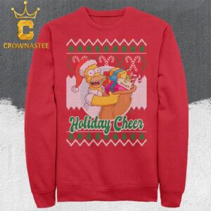 The Simpsons Homer Holiday Cheer Ugly Sweater Hoodie T-Shirt