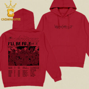 WesGhost Dont Worry Tour 2024 I Will Be Fine Tour Dates Two Sided Hoodie