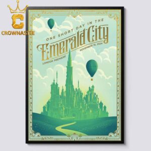 Wicked Ariana Grande One Shot Day In The Emerald City London On Novemebr 18th Home Decor Poster Canvas