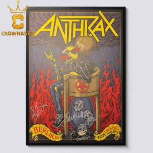 Anthrax Berlin DE 2024 Urban Eats Music Hall On December 8th Home Decor Poster Canvas