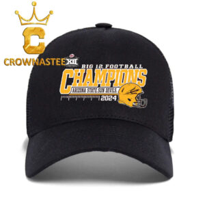 Arizona State Sun Devils 2024 Big 12 Football Conference Champions Classic Hat Cap