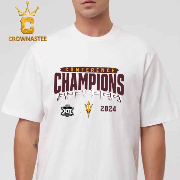 Arizona State Sun Devils 2024 Big 12 Football Conference Champions Endzone Rush Classic T-Shirt