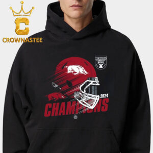 Arkansas Razorbacks Football 2024 Liberty Bowl Champions Unisex Hoodie Sweater Long Sleeve