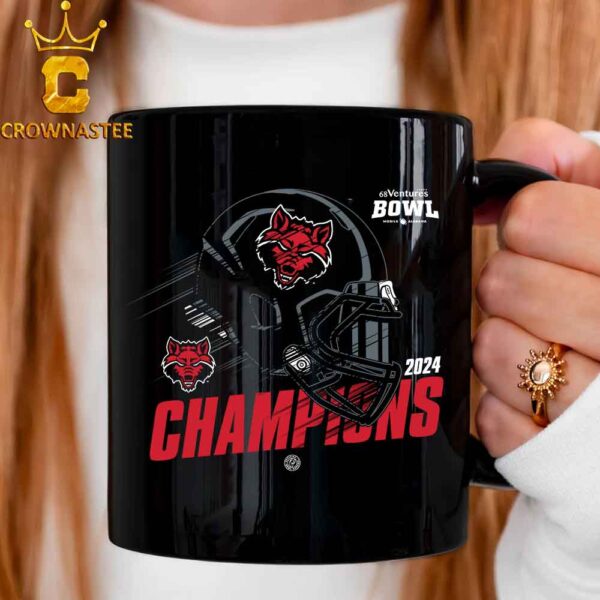 Arkansas State Football 2024 68 Ventures Bowl Champions Ceramic Mug Cup