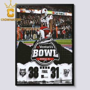 Arkansas State Football 2024 68 Ventures Bowl Champions Home Decor Poster Canvas