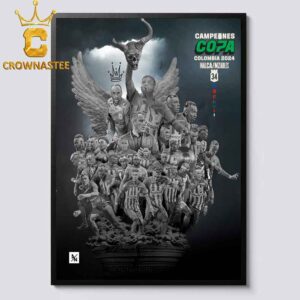 Atletico Nacional 34 Veces Campeones Copa Colombia 2024 Inalca Nzables Vamos Todos Juntos Home Decor Poster Canvas