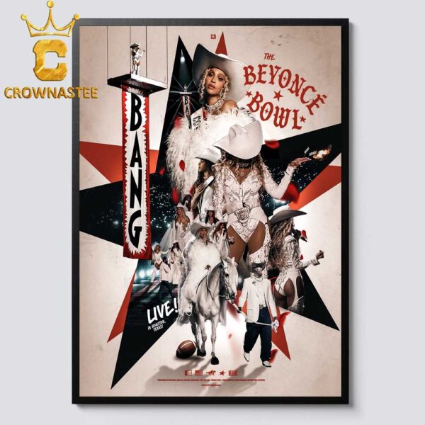 Beyonce Live In Houston Texas Bowl On December 25th Home Decor Poster Canvas