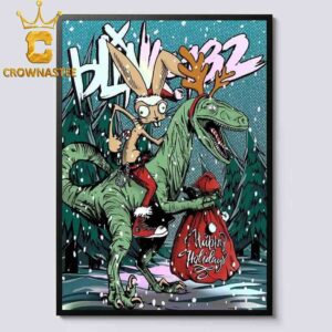 Blink-182 Merry Christmas Happy Holiday Home Decor Poster Canvas