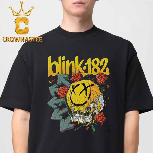 Blink-182 Skull & Roses Logo Classic T-Shirt