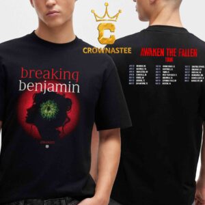 Breaking Benjamin Awaken The Fallen 2025 Tour Dates Two Sided T-Shirt