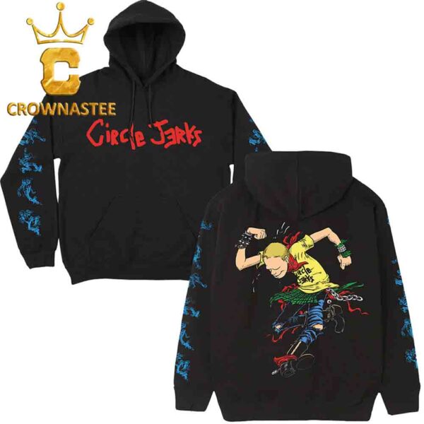 Circle Jerks Logo Skank Man All Over Print Hoodie Sweater