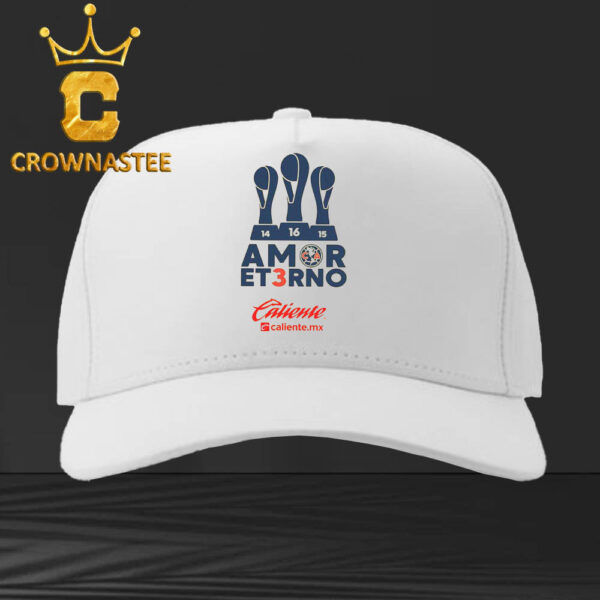 Club America Es Tricampeon Del Fubol Mexicano 2024 Amor Enerno 3 Classic Hat Cap