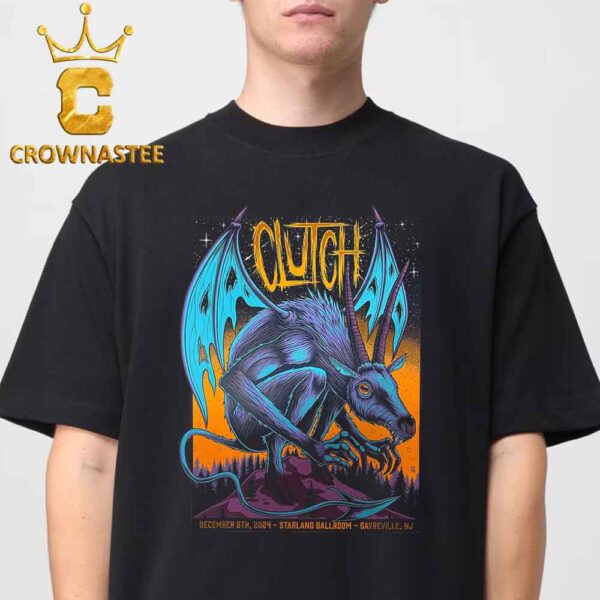 Clutch Band Sayreville NJ 2024 Starland Ballroom On December 8th Classic T-Shirt