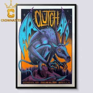 Clutch Band Sayreville NJ 2024 Starland Ballroom On December 8th Home Decor Poster Canvas