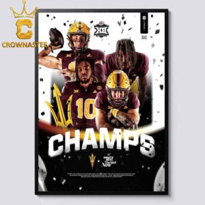 Congrats To Arizona State Sun Devils Big 12 Football Conference Champions 2024 Home Decor Poster Canvas