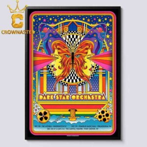 Dark Star Orchestra Cosmic New Years Run 2024 Washington DC Philadelphia PA Port Chester NY From 28th To 31st Home Decor Poster Canvas