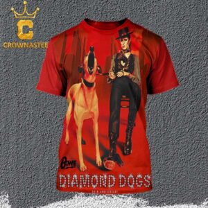 David Bowie 50th Anniversary of Diamond Dogs All Over Print T-Shirt