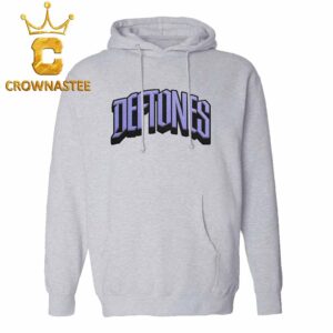 Deftones Tack Twill Logo Applique Classic Hoodie T-Shirt Sweater