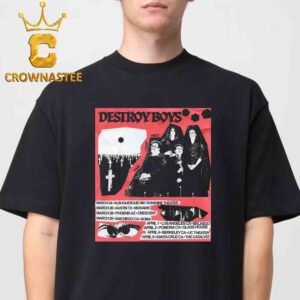 Destroy Boys Band The West Coast 2025 Tour Dates Classic T-Shirt