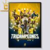 El Club America 2024 Es Tricampeon De La Liga Home Decor Poster Canvas