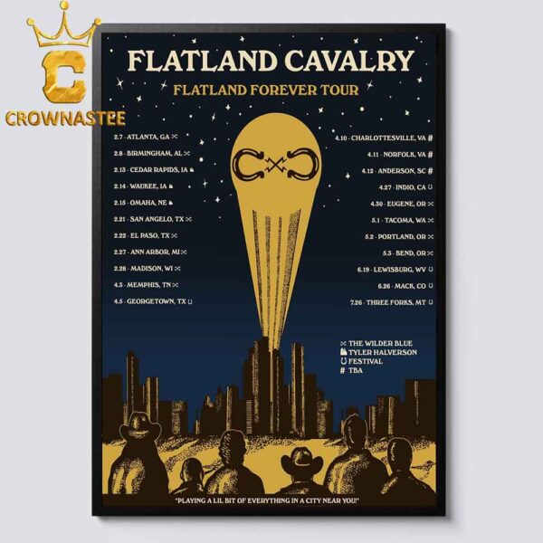 Flatland Cavalry Flatland Forever 2025 Tour Dates Schedule Home Decor Poster Canvas