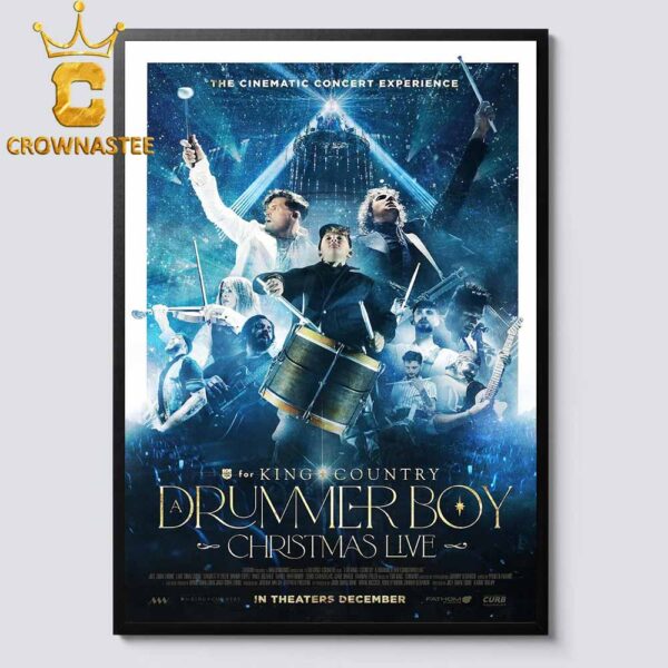 For King And Country Drummer Boy Christmas Live 2024 In Theater Home Decor Poster Canvas