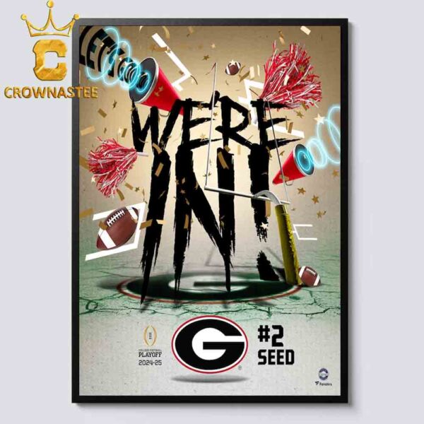 Georgia Bulldogs 2024-25 College Football Playoff We’re In Collage Home Decor Poster Canvas Home Decor Poster Canvas