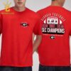 Georgia Bulldogs 2024 SEC Football Conference Champions How Bout Them Two Sided T-Shirt