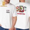 Georgia Bulldogs 2024 SEC Football Conference Champions Score Two Sided T-Shirt