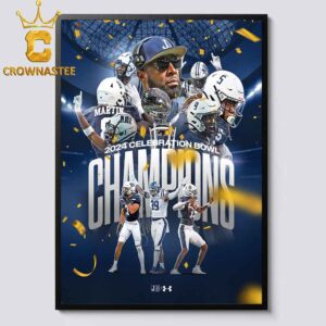 Jackson State Tigers Football 2024 Champions Cricket Celebration Bowl Home Decor Poster Canvas