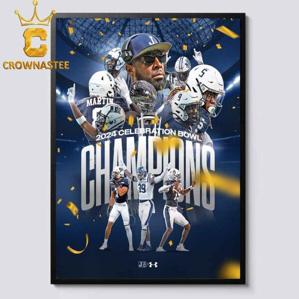 Jackson State Tigers Football 2024 Champions Cricket Celebration Bowl Home Decor Poster Canvas