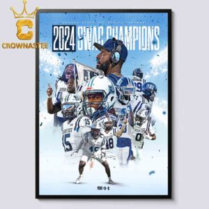 Jackson State Tigers Football 2024 SWAG Southwestern Athletic Conference  Champions Home Decor Poster Canvas