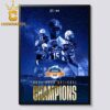 Jackson State Tigers Football 2024 Champions Cricket Celebration Bowl Home Decor Poster Canvas