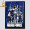 Jackson State Tigers Football 2024 SWAG Southwestern Athletic Conference  Champions Home Decor Poster Canvas