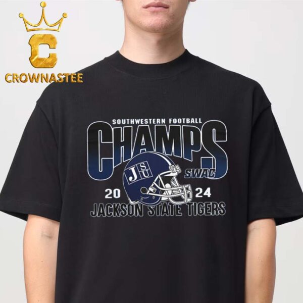 Jackson State Tigers Football SWAC Southwestern Athletic Conference Champions 2024 Unisex T-Shirt