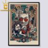 Jerry Garcia Grateful Dead Illustrative Legend Honoring A Music Legend 2024 Green Version Home Decor Poster Canvas