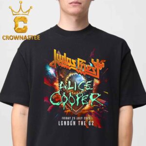 Judas Priest Alice Cooper The O2 London 2024 On July 25th 2025 Classic T-Shirt