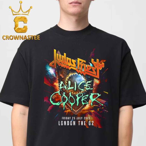 Judas Priest Alice Cooper The O2 London 2024 On July 25th 2025 Classic T-Shirt