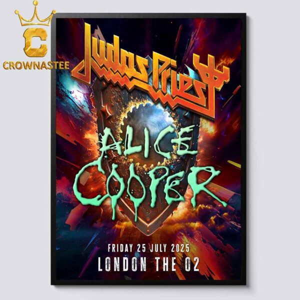 Judas Priest Alice Cooper The O2 London 2024 On July 25th 2025 Home Decor Poster Canvas