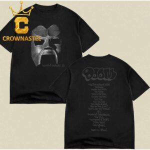 MF DOOM Doomsday 25th Anniversary Mask Two Sided T-Shirt