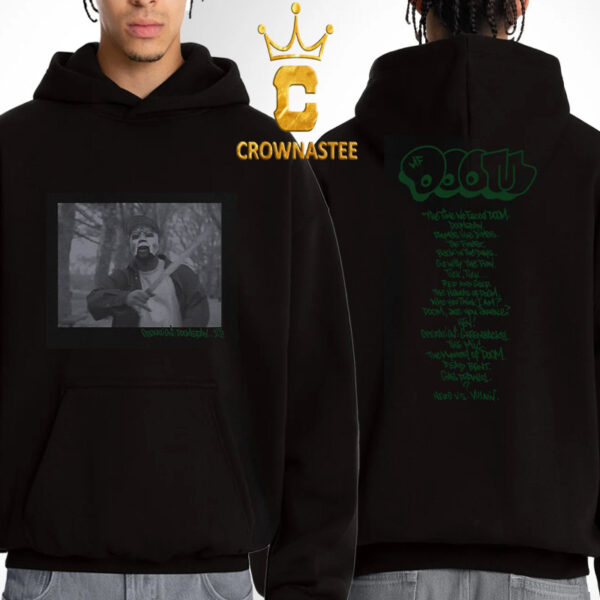 MF DOOM Doomsday 25th Anniversary Photo Two Sided Hoodie