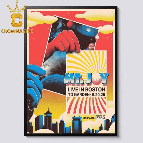 MT Joy Band Boston 2025 TD Garden On September 20th Home Decor Poster Canvas