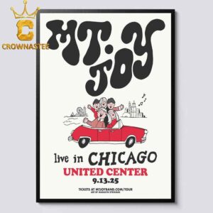 MT Joy Band Chicago IL 2025 United Center On September 13th Home Decor Poster Canvas