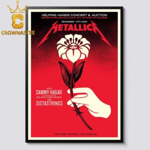 Metallica Los Angeles YouTube Theater Helping Hands Concert And Auction 2024 Home Decor Poster Canvas