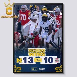 Michigan Wolverines Beat Ohio State Buckeyes Football 2024 Home Decor Poster Canvas