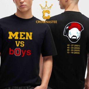 Michigan Wolverines Vs Ohio State Buckeyes Football Men Vs Boys 2021 To 2024 Two Sided T-Shirt