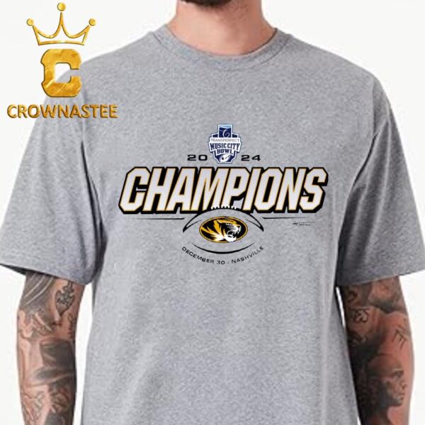 Mizzou Football 2024 TransPerfect Music City Bowl Missouri Champions Classic T-Shirt